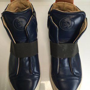 Men's Navy Diesel High Tops Size 10.5